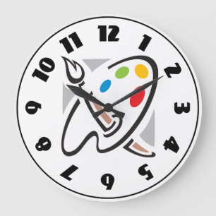 Horloge de la palette des peintres
