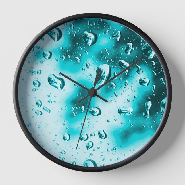 Horloge de la pluie - Face Turquoise (Recto)