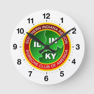 Horloge de la région du sud de l'Indiana