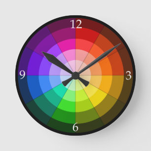 Horloge de la roue couleur