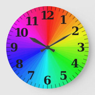 Horloge de la roue de couleur - avec des raccourci