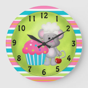 horloge de la souris Cupcake