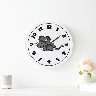Horloge de la souris de dessin