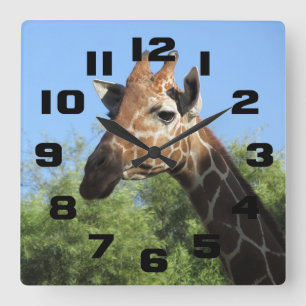Horloge de la tête de girafe