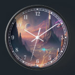 Horloge de la ville futuriste de science-fiction<br><div class="desc">Ville futuriste de science-fiction</div>