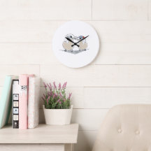 Horloge de l'amour minimaliste de la Sterne arctiq