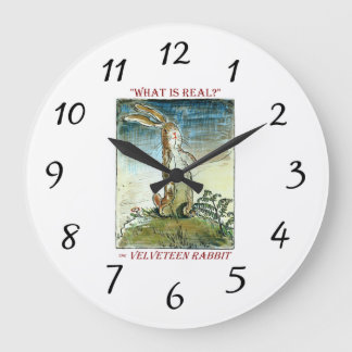 Horloge de lapin Velveteen
