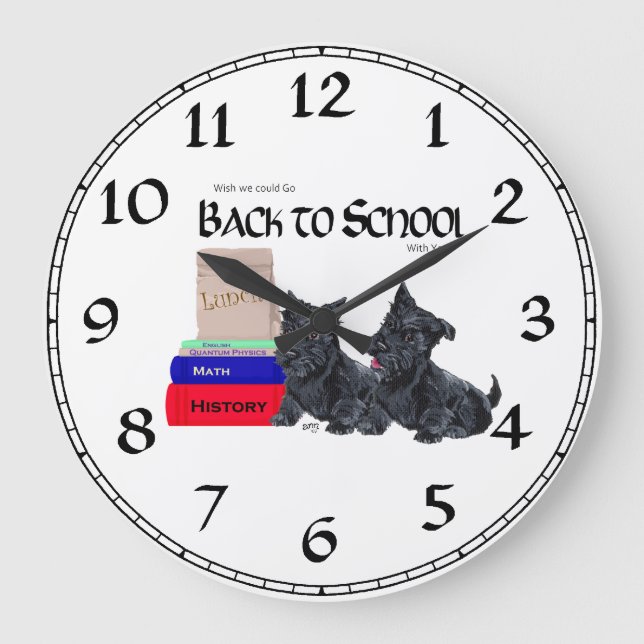 Horloge de l'école du Terrier Écossais (Recto)