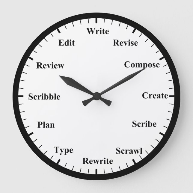 Horloge de l'écrivain - Toujours temps d'écrire ho (Recto)