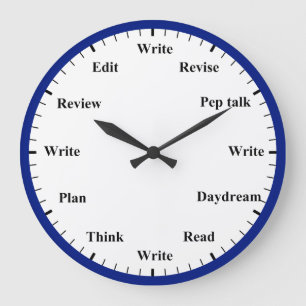 Horloge de l'écrivain - Travail d'écriture Amusant