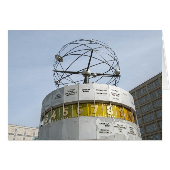 Horloge de l'heure mondiale à Berlin (Devant horizontal)