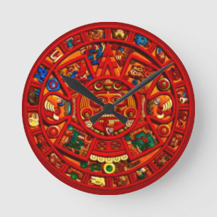 Horloge de l'historique aztèque du disque Sun Maya