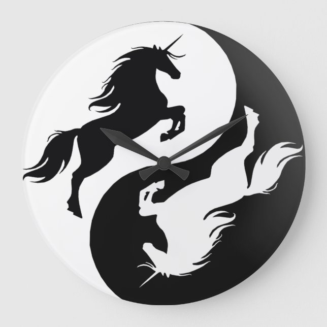 Horloge de licorne de Yin Yang (Recto)