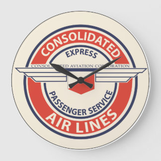Horloge de logo de Consolidated Airlines (LRG ou S
