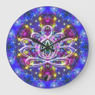 Horloge De Lotus Zen Resplendissante