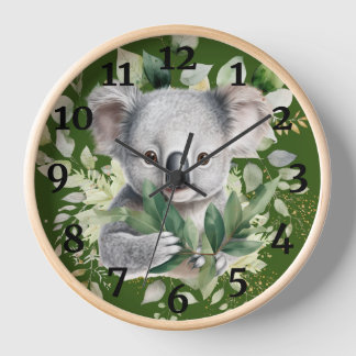 horloge de l'ours de koala australien