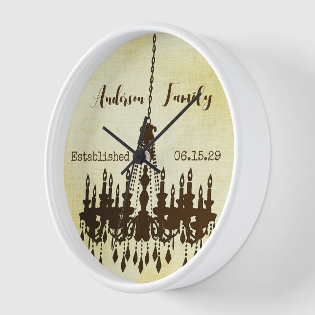 Horloge de lustre de la famille établie personnali (Angle)