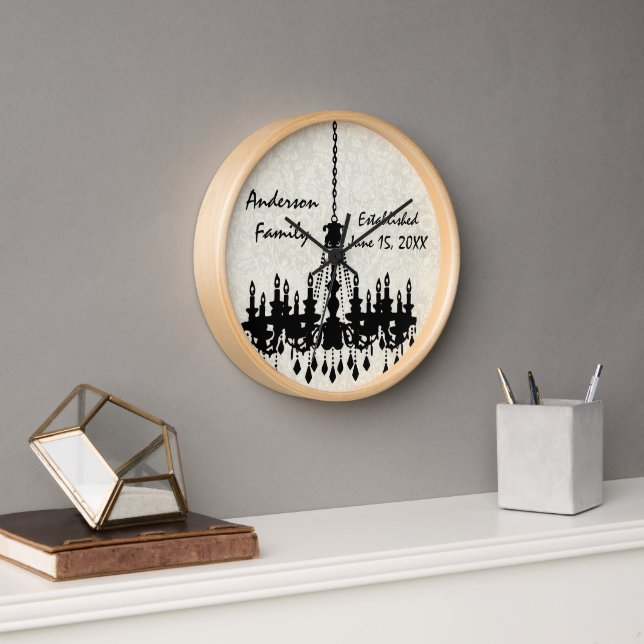 Horloge de lustre de la famille établie personnali (Bureau)