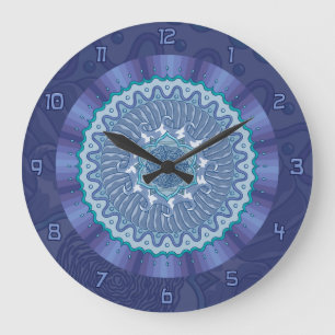 Horloge de mandala de l'eau