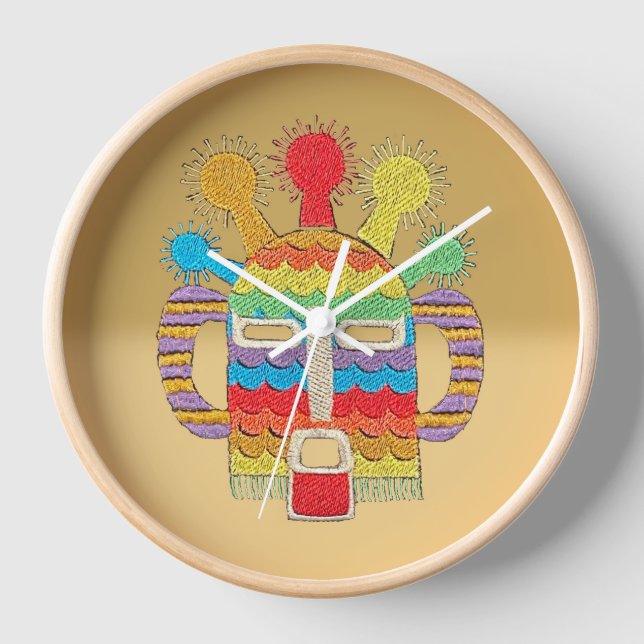 Horloge de Masque Diablo Huma - Fade de blé (Recto)