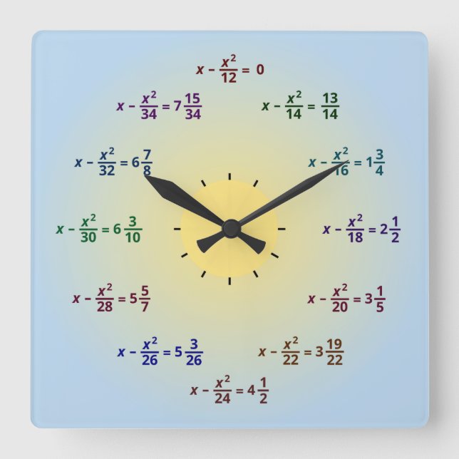 Horloge de maths (AM-PM) (Recto)