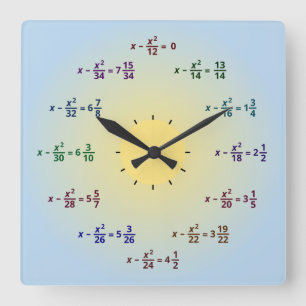 Horloge de maths (AM-PM)
