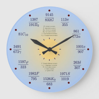 Horloge de maths (constantes)