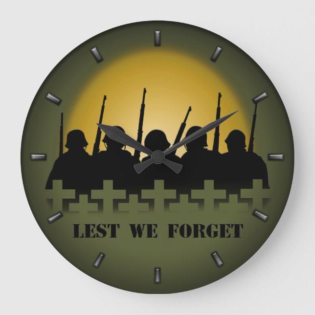 Horloge de mémorial de guerre de peur que nous (Recto)