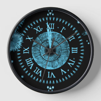 Horloge de Minuit Bleu Clair