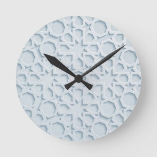horloge de motif géométrique marocain inspiré isla