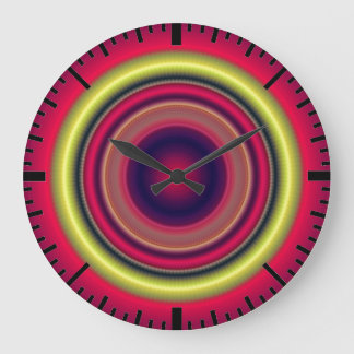 Horloge de mur en or rouge