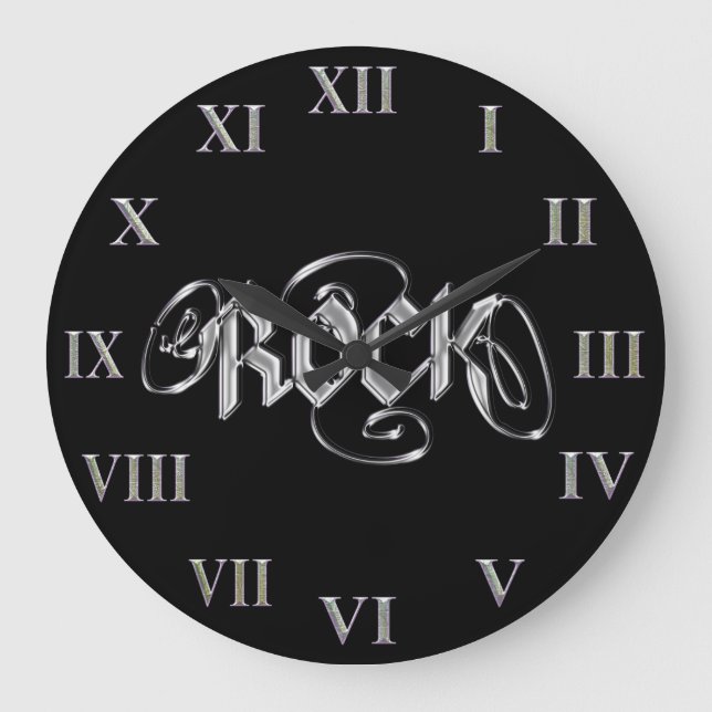 Horloge de musique rock en métal de ~ d'horloge de (Recto)