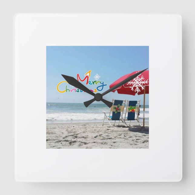 HORLOGE DE NOËL DE PLAGE (Recto)