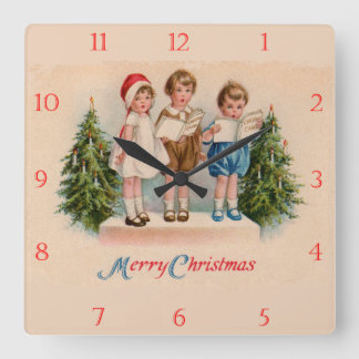 Horloge de Noël des enfants en covoiturage