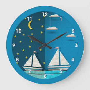 Horloge de nuit de jour de voilier