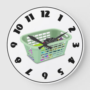 Horloge de panier de blanchisserie