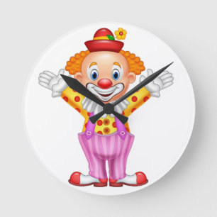 horloge de paroi avec clown