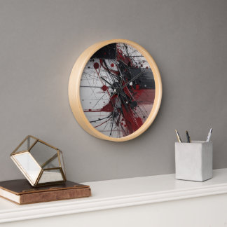 horloge de peinture aléatoire