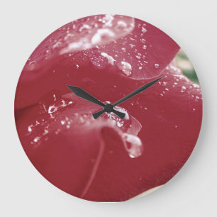 Horloge de pétale de rose
