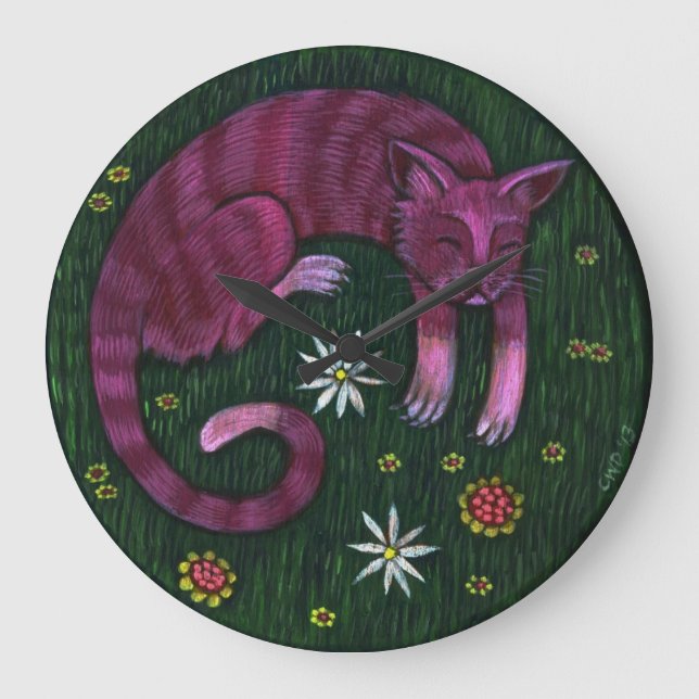 Horloge de petit somme de chat (Recto)