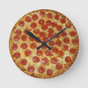 Horloge de pizza de temps de pizza