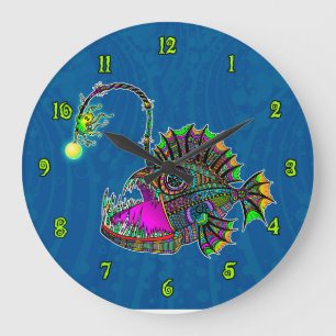Horloge de poisson à la ligne