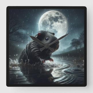 horloge de porc de Guinée noire