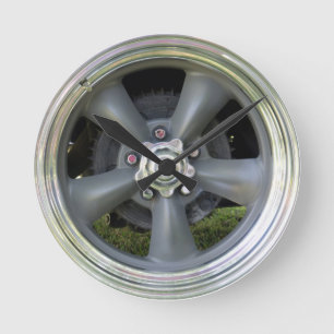 Horloge de roue à cinq rayons de finition satinée