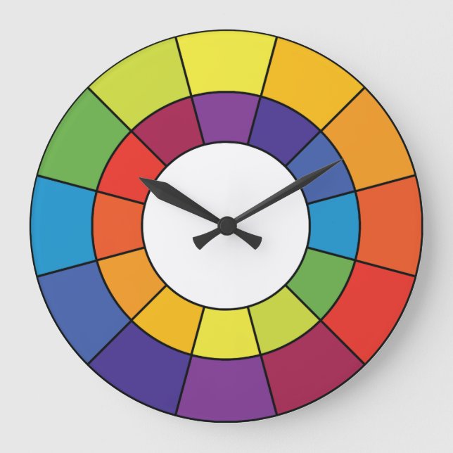 Horloge de roue couleur complémentaire (Recto)