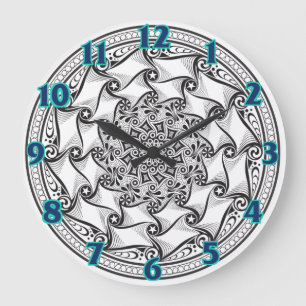 Horloge de rouleau de mandala