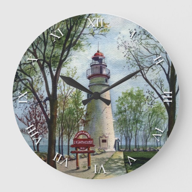 Horloge de série d'artiste - phare de Marblehead (Recto)