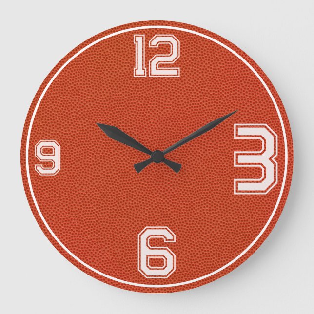 Horloge de sport texturée de basketball (Recto)