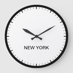 Horloge de style de salle de presse de New York