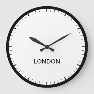 Horloge de style de salle de presse du fuseau hora